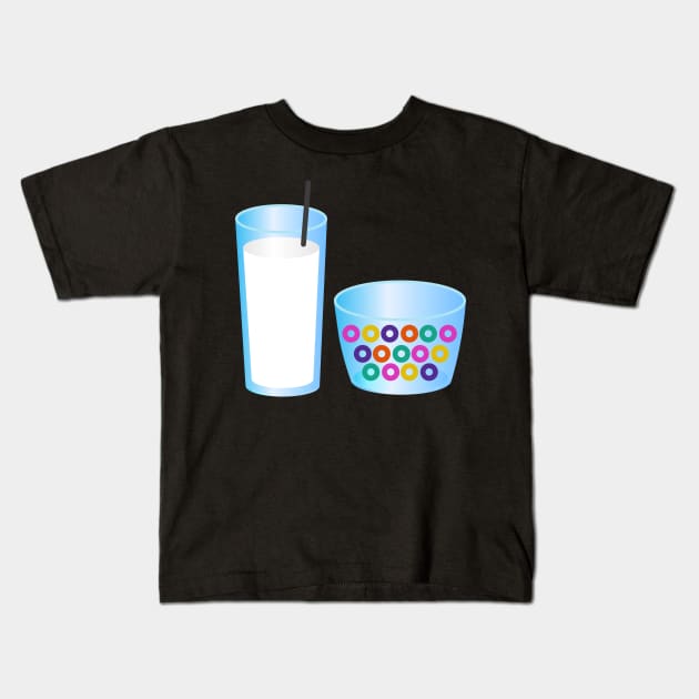 Get Out Froot Loops Cereal Milk Kids T-Shirt by ijoshthereforeiam